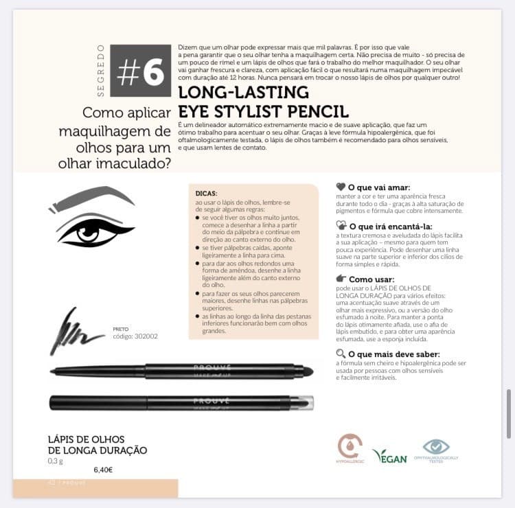 Product Lápis de olhos de longa duração 