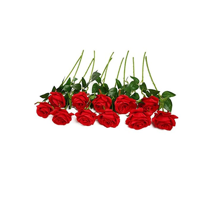 Home Ramo de rosas artificiales de seda Justoyou para arreglos florales para el