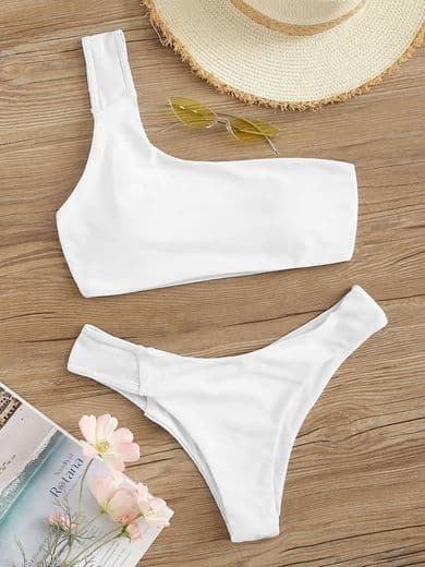 Fashion Set de bikini top con un hombro | SHEIN ES