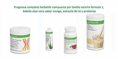 Fitness Programa completo herbalife compuesto por batido vainilla formula 1