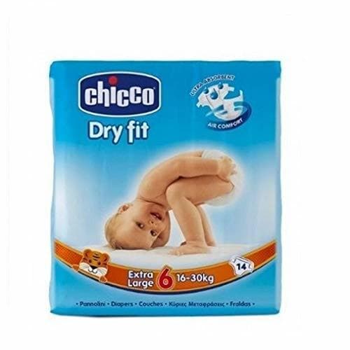 Belleza Chicco Fraldas Dry Fit T6 16-30Kg x 14 unidades