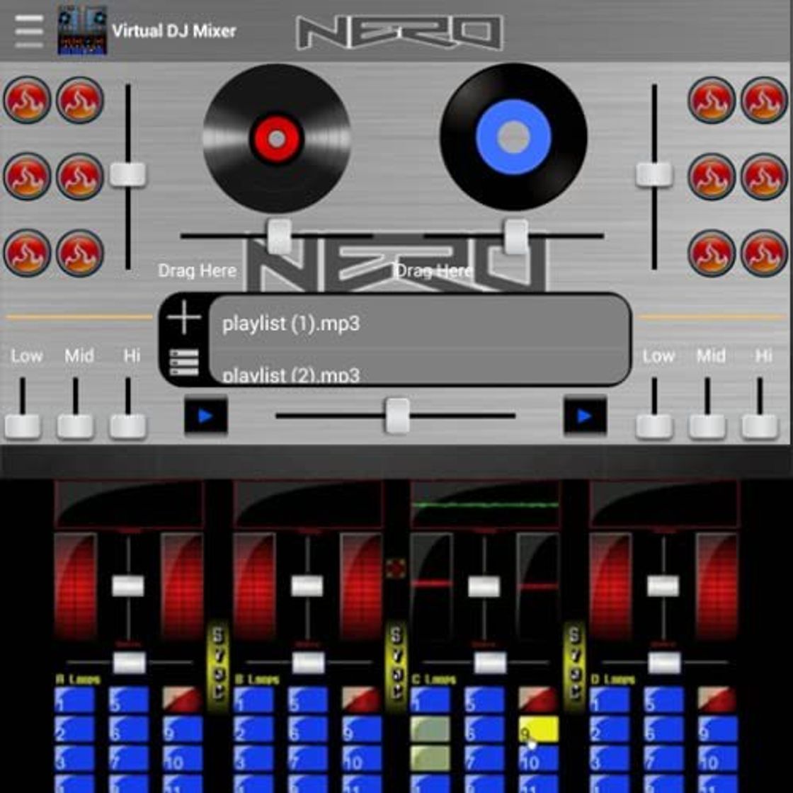 Place Virtual DJ Mixer