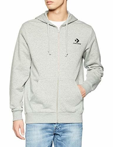 Lugar Converse Star Chevron Emb FZ Hoodie, Capucha para Hombre, Gris