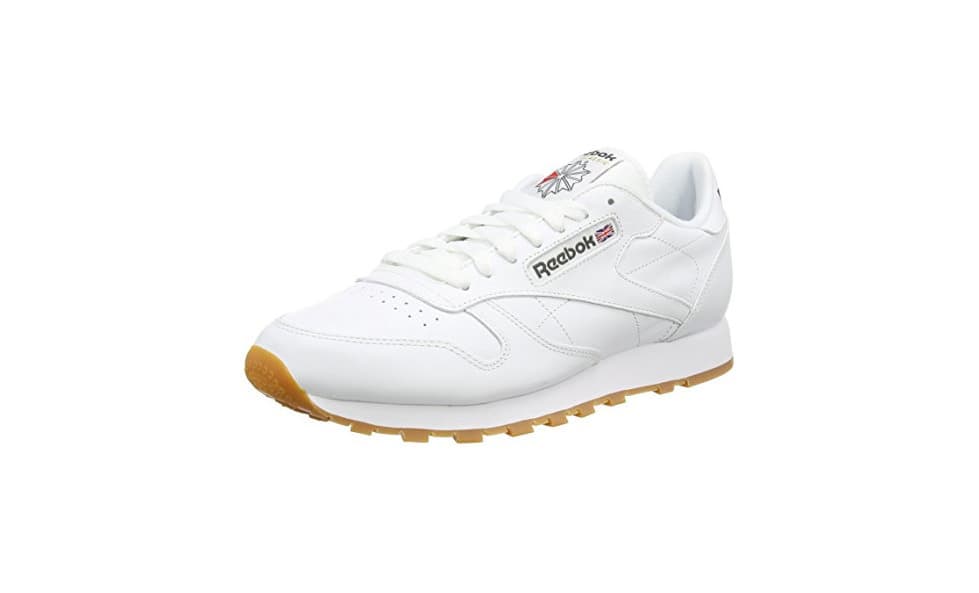 Moda Reebok Classic Leather - Zapatillas de cuero para hombre, color blanco