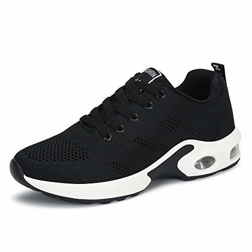 Product Zapatillas Deportivas de Mujer Air Cordones Zapatillas de Running Fitness Sneakers 4cm