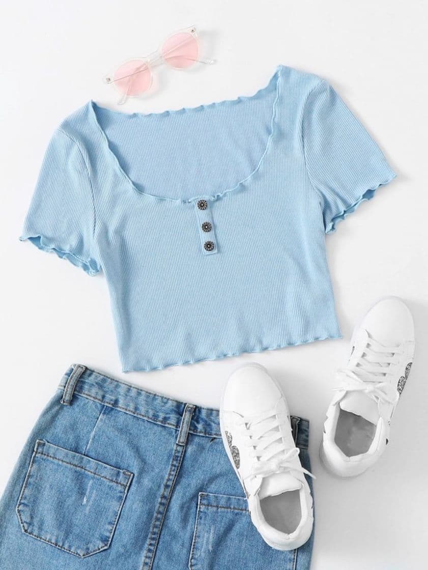 Fashion Camiseta cor pastel