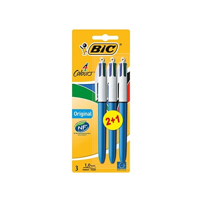 Product BIC 4 colores Original bolígrafos Retráctiles punta media