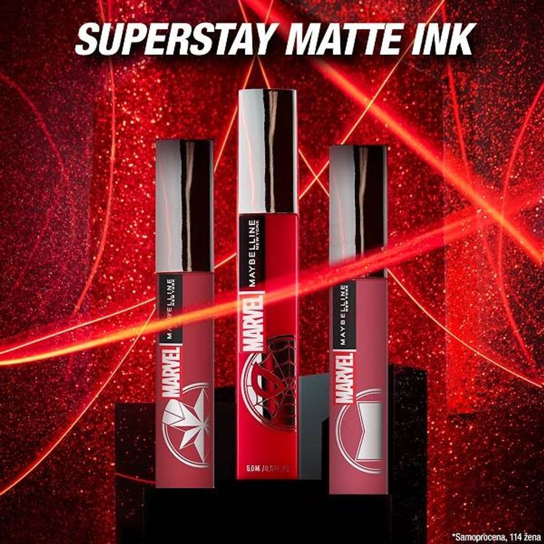 Producto Maybelline super stay colecao Marvel