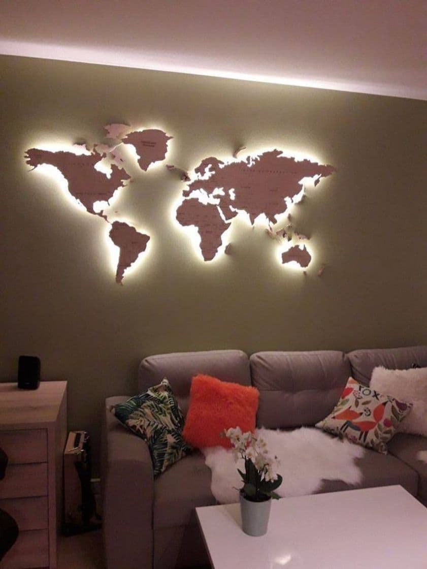 Moda World map led