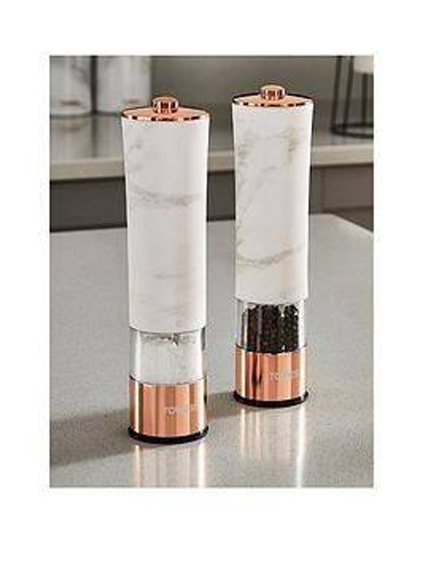 Moda Marble and rose gold salt and pepper