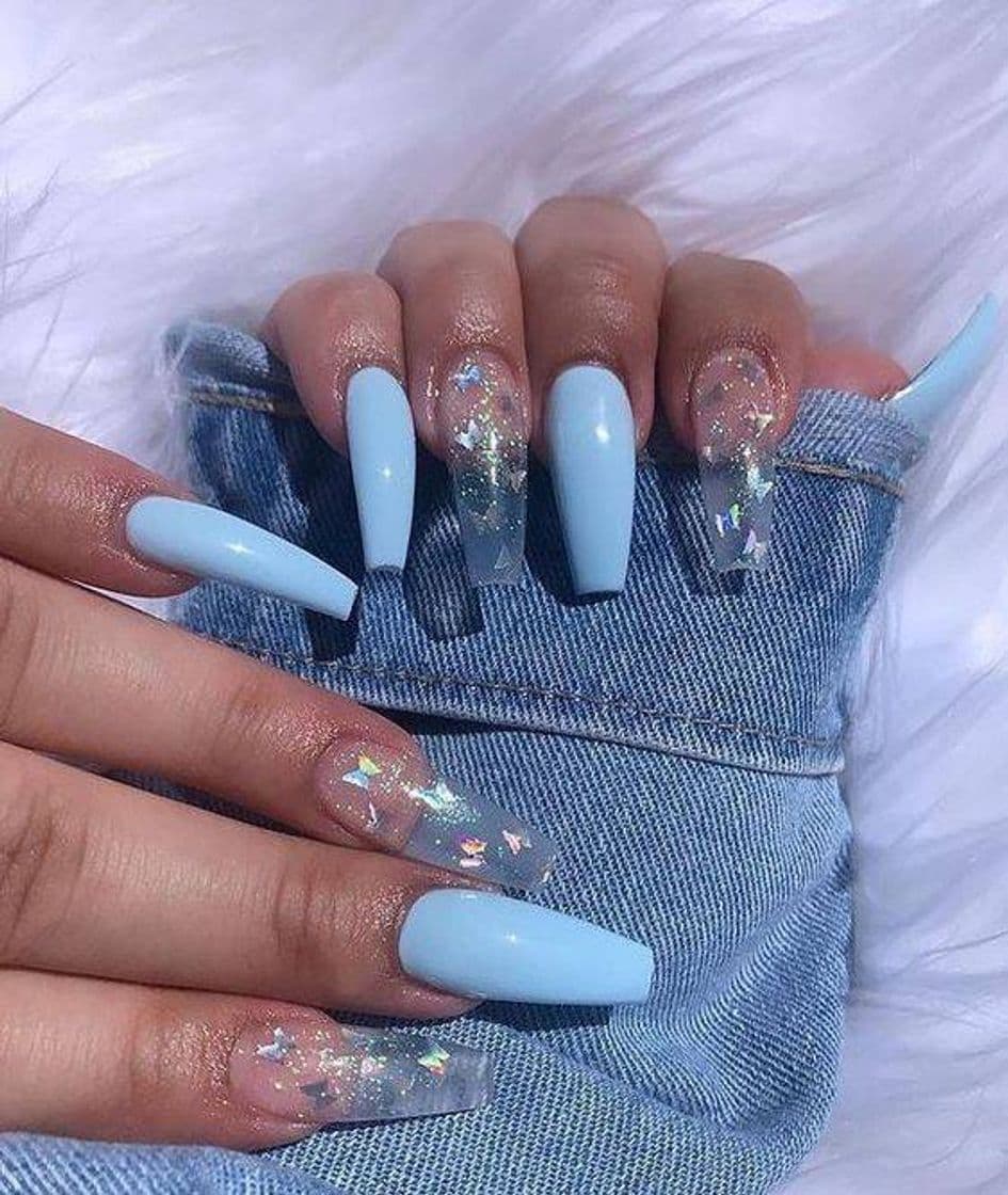 Moda Nail blue butterfly