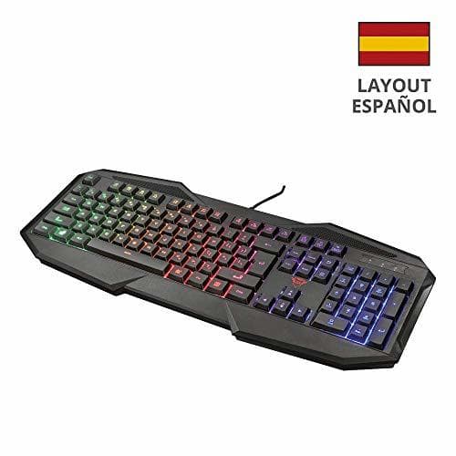 Electrónica Trust Gaming GXT 830-RW Avonn - Teclado Gaming Iluminado