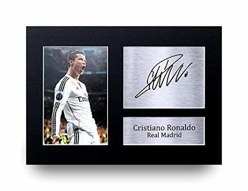 Elemento de la categoría hogar HWC Trading Cristiano Ronaldo A4 Sin Marco Regalo De Visualización De Fotos