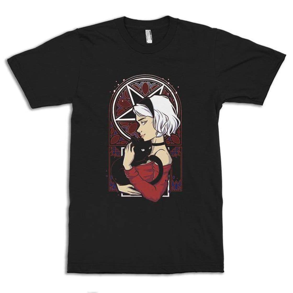 Moda Chilling Adventures of Sabrina Art T-Shirt, Men's and Women'