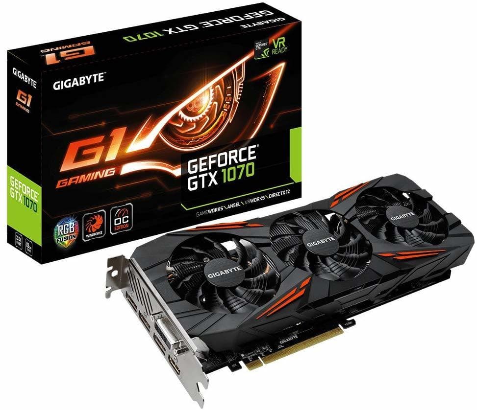 Product GeForce GTX 1070 G1 Gaming 8G

