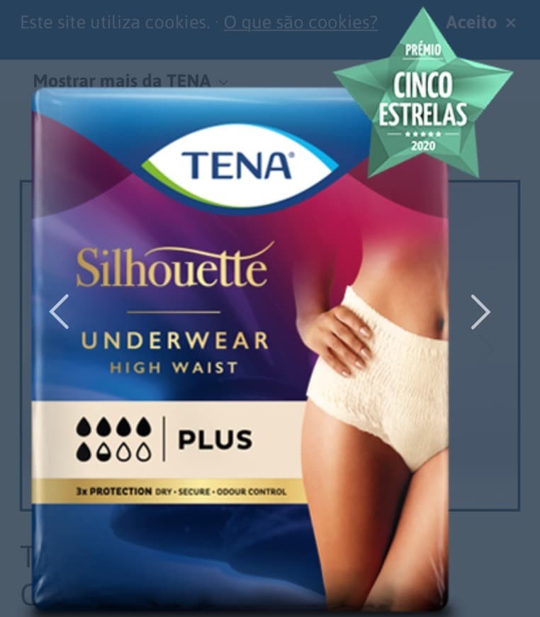 Moda TENA Silhouette Plus High Waist Crème 