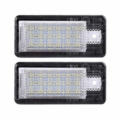 Product Justech 2X Luces de Matrícula Universal 12V Luz de Placa de Matrícula