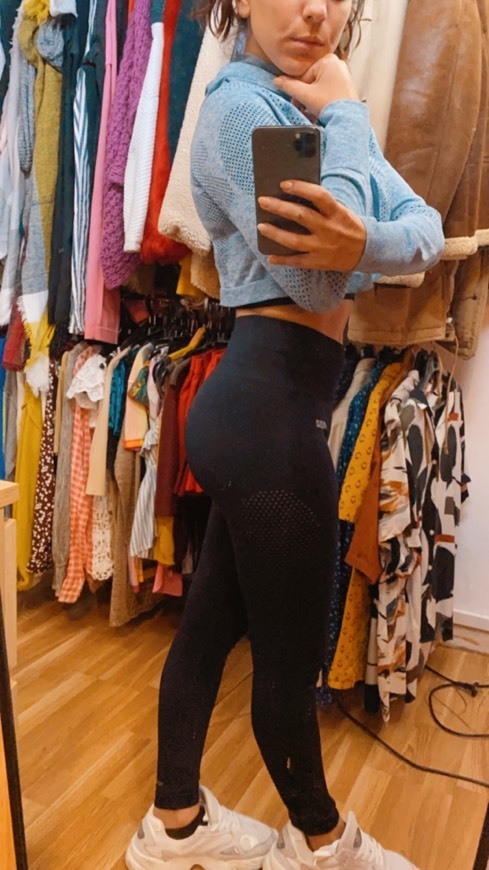 Product Leggings Prozis pretas com pormenores 