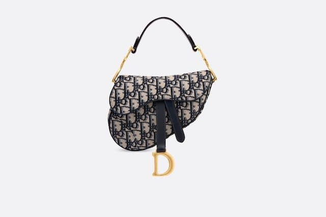 Fashion Mini Dior Oblique Saddle Bag