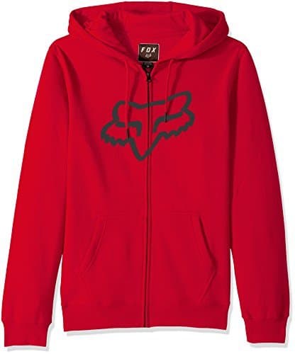 Moda Fox Racing Men's Legacy Foxhead Zip-Up Hoodie Dark Red L