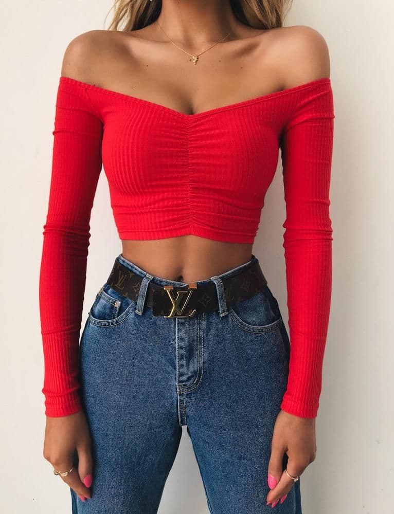 Place La Mujer Sin Mangas con Cuello En V De Lentejuelas Crop Tops