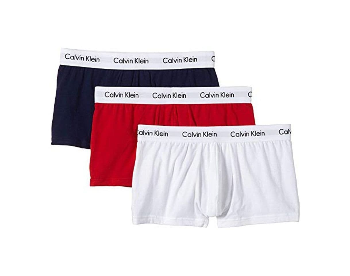 Fashion Calvin Klein Cotton Stretch Low Rise Trunk, Bóxers para Hombre, Multicolor