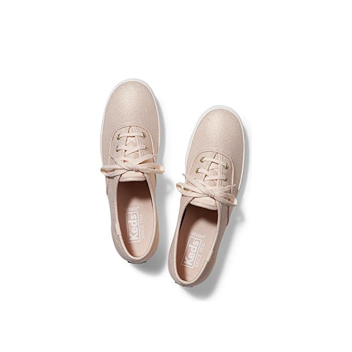 Product Keds Ch Metallic Canvas, Zapatillas de Entrenamiento para Mujer, Dorado