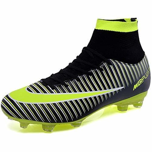 Fashion BOLOG Zapatos de Fútbol Hombre Spike Aire Libre Profesionales Atletismo Training Botas