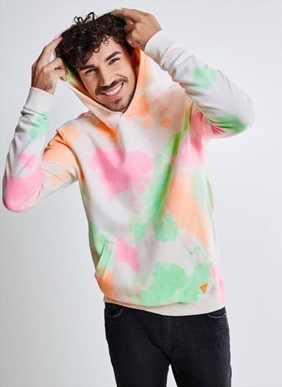 Product MOLETOM TIE DYE NEON