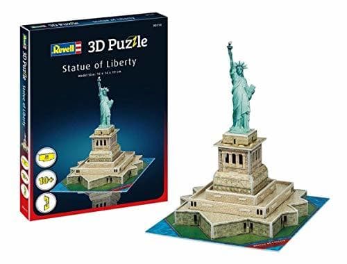 Product Revell- Estatua de la Libertad New York 3D Puzzle, Multicolor