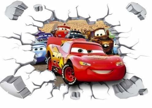 Producto Kibi 3D Pegatinas de Pared Cars Pegatinas Decorativas Pared Cars Disney Dormitorio