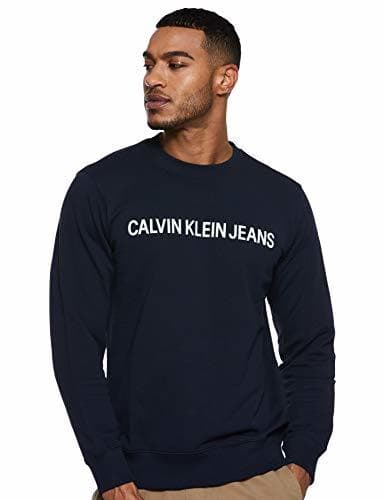 Fashion Calvin Klein Core Institutional Logo Slim tee Camiseta, Azul