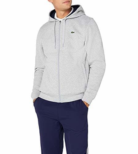 Producto Lacoste Sport SH7609 Sudadera con Capucha, Gris