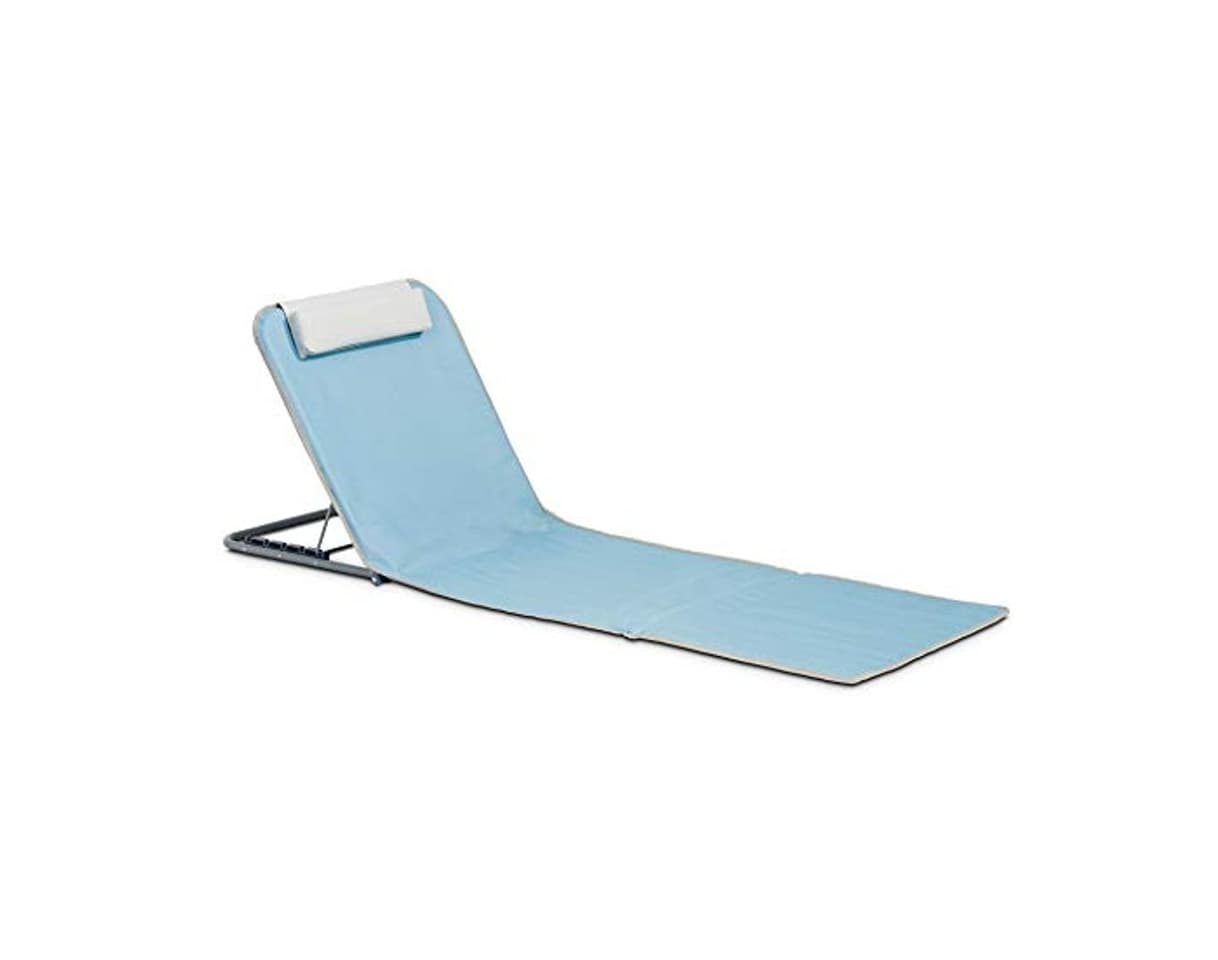 Product Innov'Axe - Tumbona de playa plegable mixta, Azul/Blanco