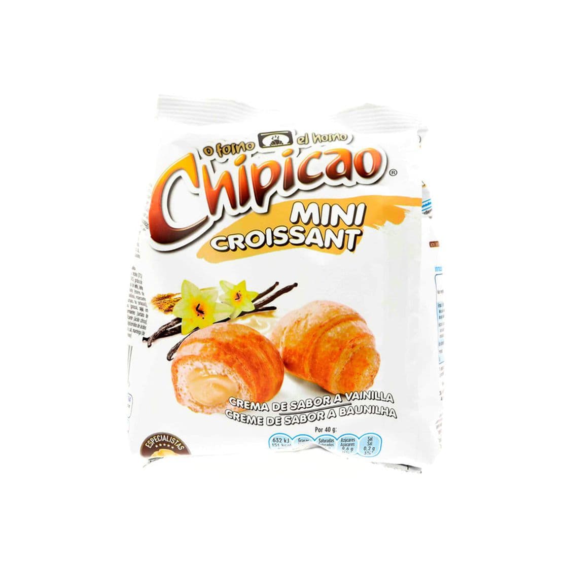 Product Croissant Chipicao Mini Baunilha 80gr