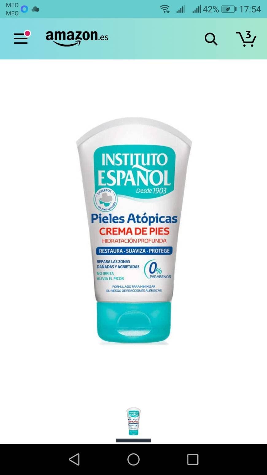 Producto Creme de pés 