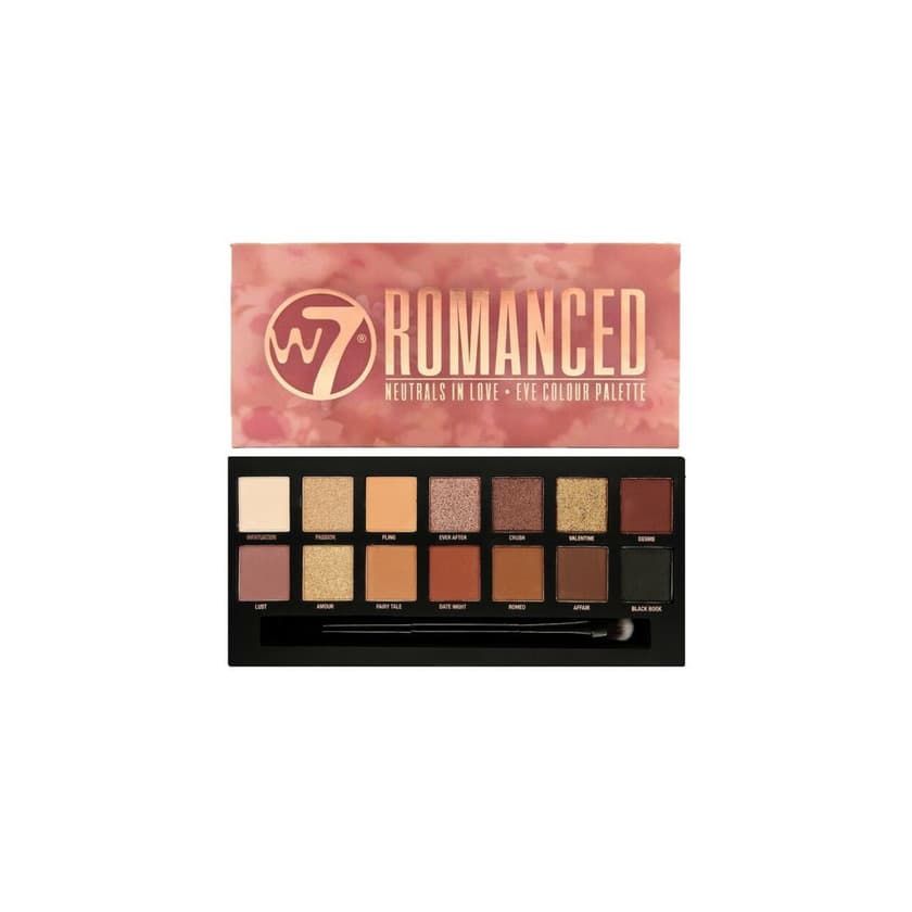 Belleza W7 Neutrales Romance Enamorado 14 Color Ojos Paleta Sombra Tonos Melocotón