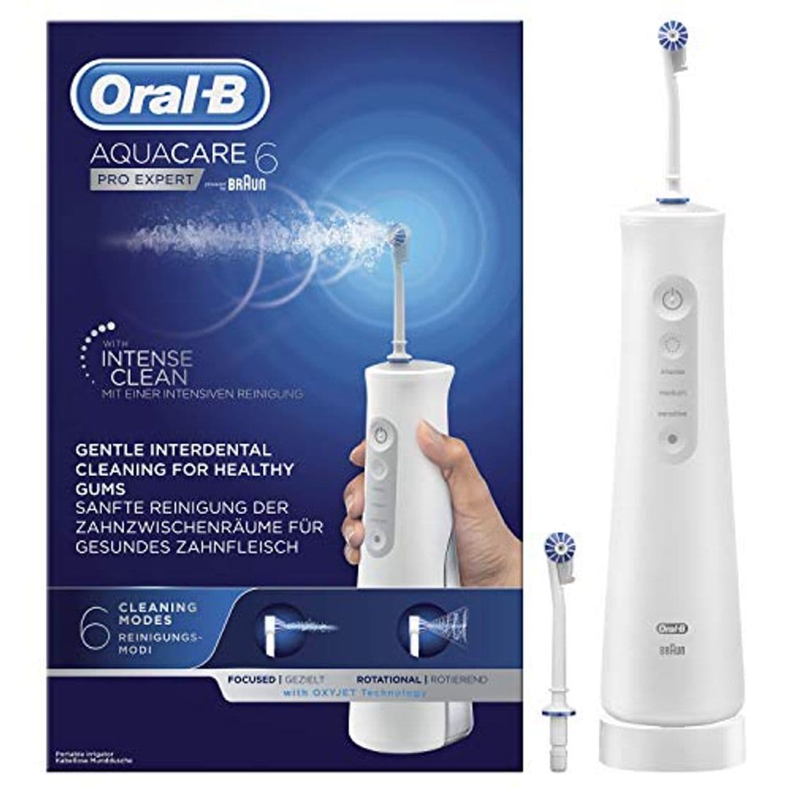 Product Oral-b Acuacare pro-expert - Irrigador bucal portatil con tecnologia Oxyjet de microburbujas