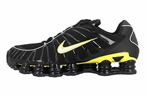 Fashion Nike Schuhe Shox TL Black-Metallic Silver-Dynamic Yellow