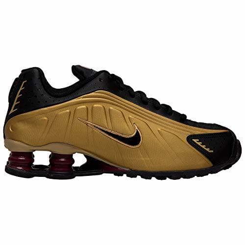 Place Nike Schuhe Shox R4 Black-Black-matallic Gold-Noble Red