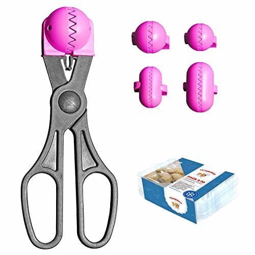 Home La Croquetera Pack- Utensilio Multiusos Color Rosa - 4 moldes Intercambiables para