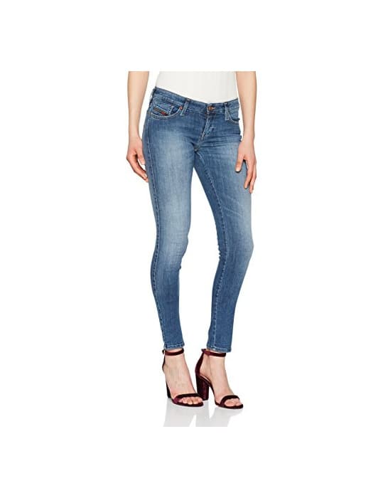 Moda Diesel 00S0EC, Vaqueros Skinny para Mujer, Azul