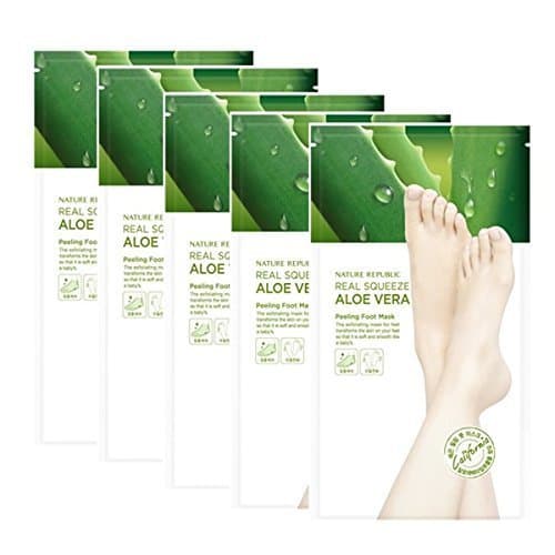 Place Nature Republic Real Squeeze Aloe Vera Foot Peeling Mask 5 Pairs