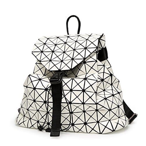 Lugar Las mujeres del estilo japonés mochilas geométrica Patchwork mochila femenina Famosa bolsa