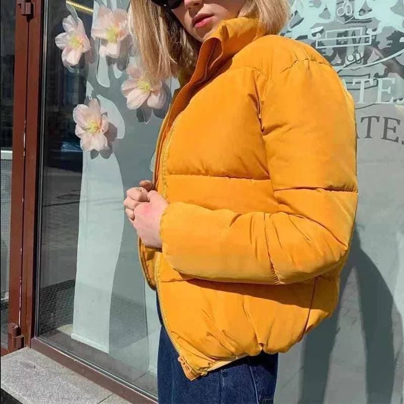 Fashion Casaco de inverno amarelo (15€)