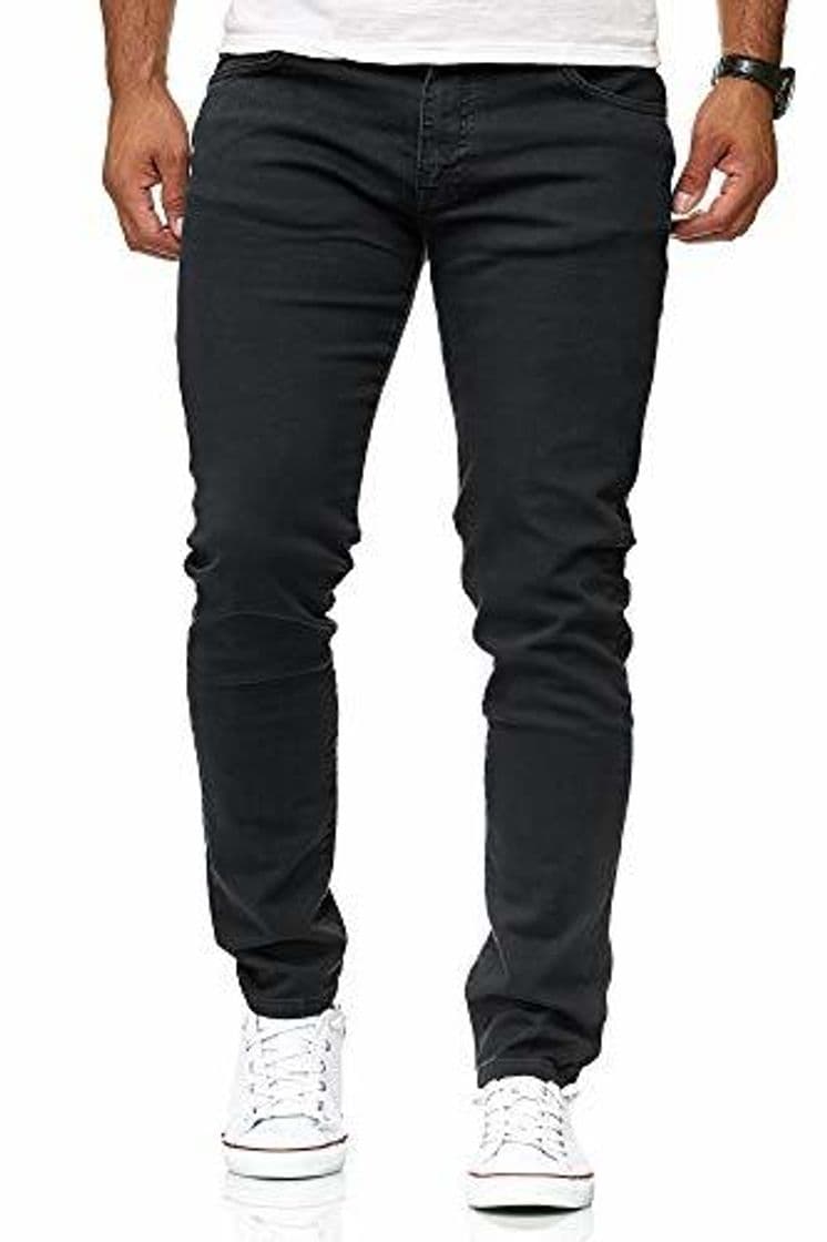 Moda Red Bridge Jeans Slim-Fit Básico Chino de Hombres Denim Elásticos Moda Vaquero