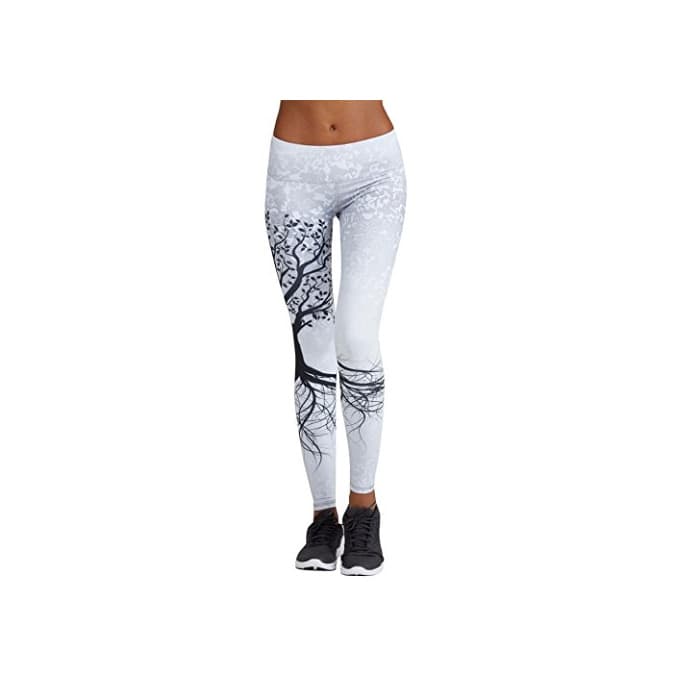 Product Mujer Pantalones Largos deportivos SMARTLADY Patrón de árbol Leggings para Running, Yoga