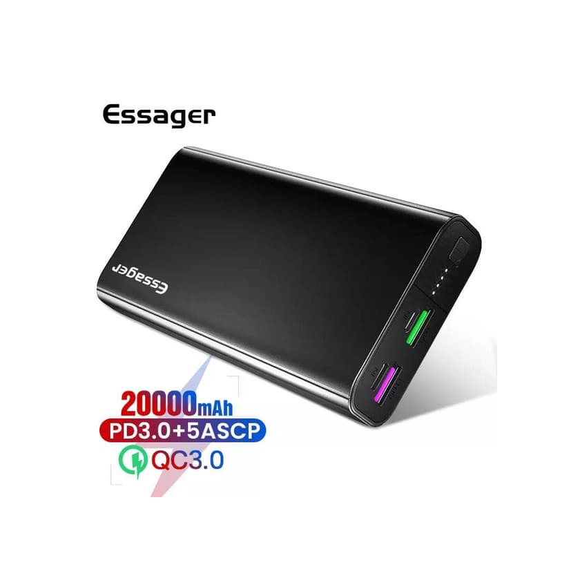 Product Powerbank Essager 20000 mah usb-c pd carga rápida 3.0 5A