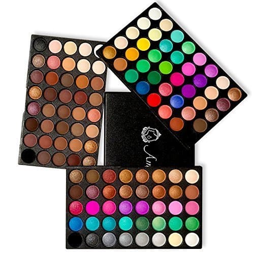 Belleza AMBITO 120 colores Paleta de sombra de ojos cosmética maquillaje Kit Set