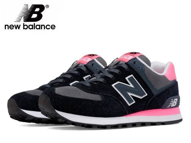 Product New Balance 574 Black and pink